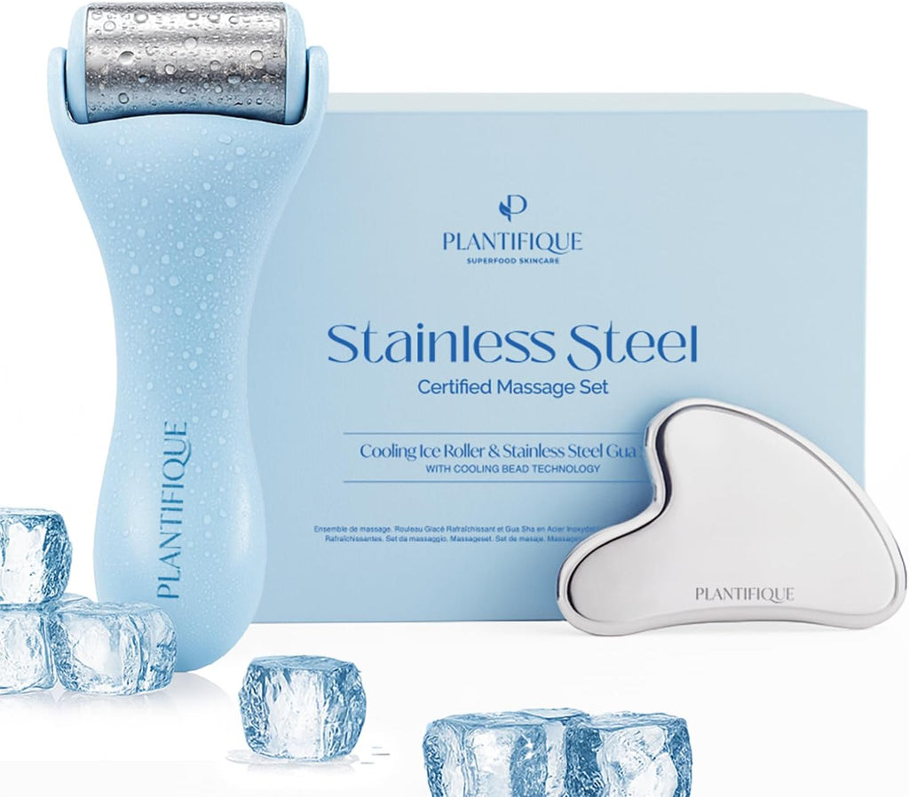PLANTIFIQUE Ice Roller and Guasha Tool Set