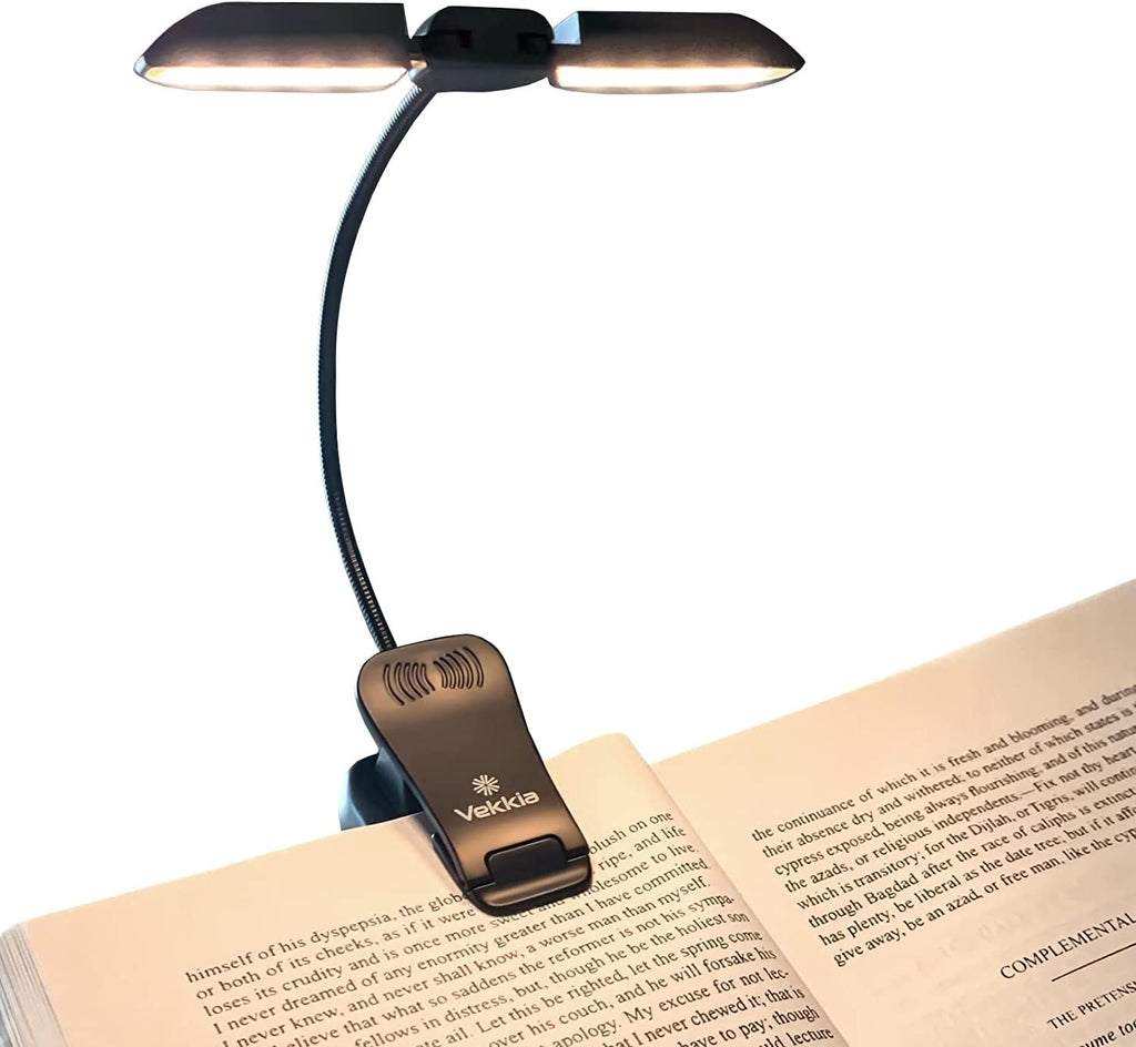Vekkia 14 LED Rechargeable Book Light, clip-on