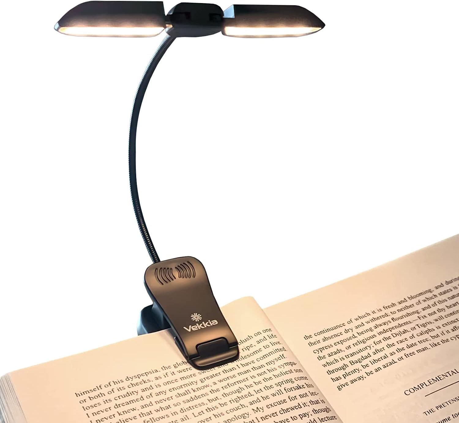 Vekkia 14 LED Rechargeable Book Light, clip-on