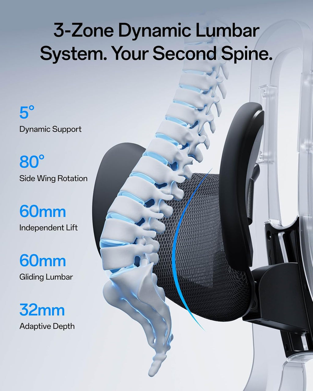 Hbada E3 Pro Ergonomic Office Chair with Lumbar Support & Footrest