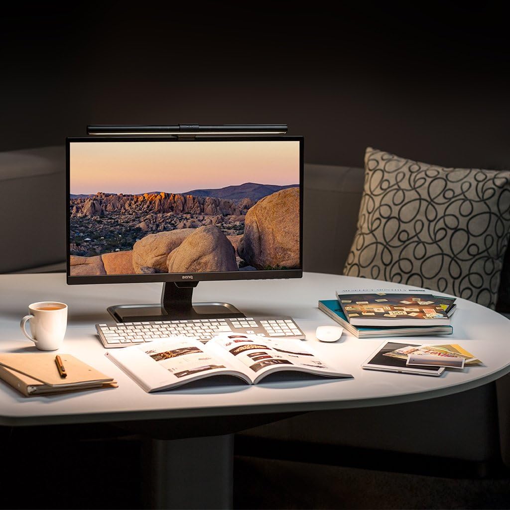 BenQ ScreenBar Monitor Light Bar — Auto-Dimming, No-Glare Eye-Care Lighting