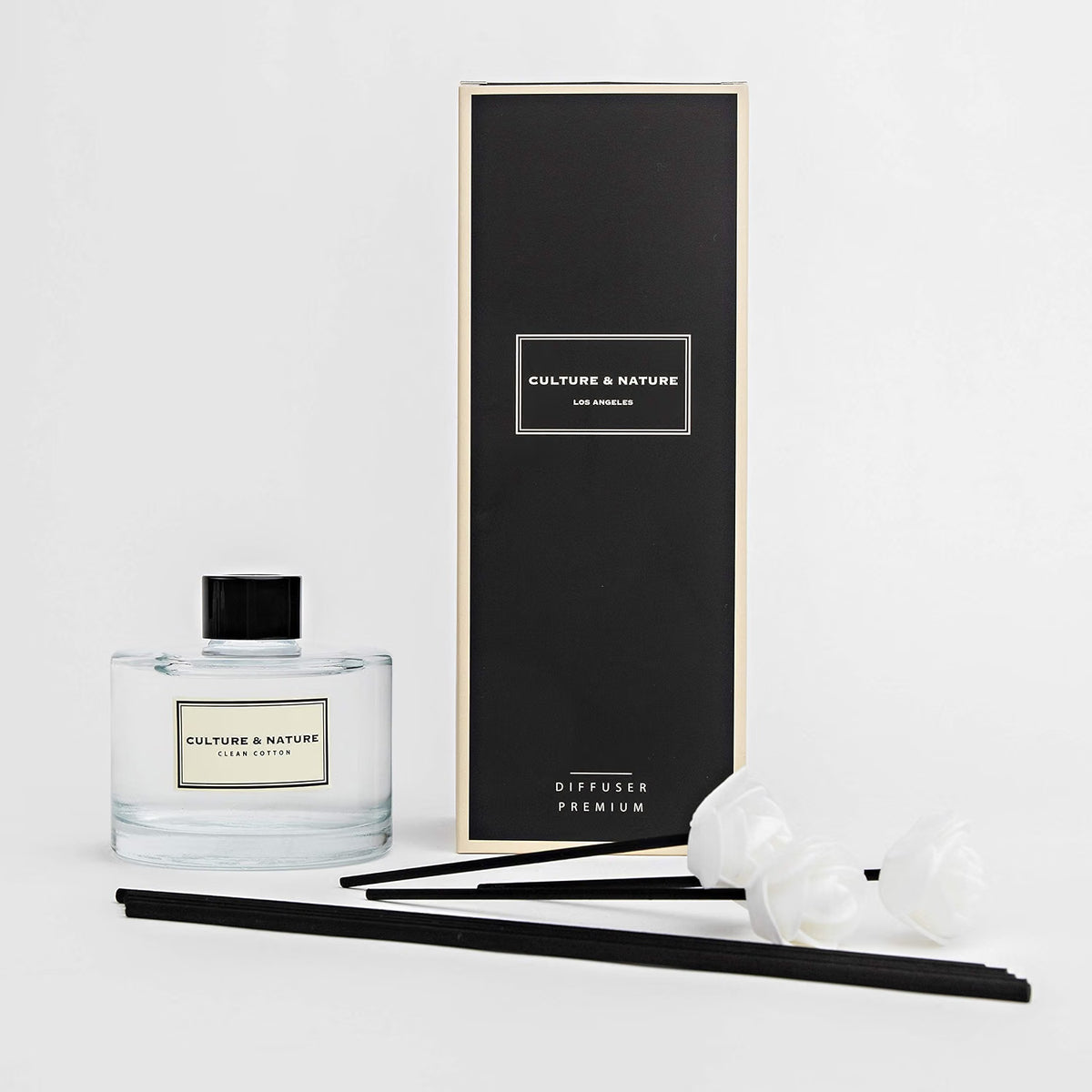 Flame-free Clean Cotton reed diffuser home fragrance for bathroom shelf decor