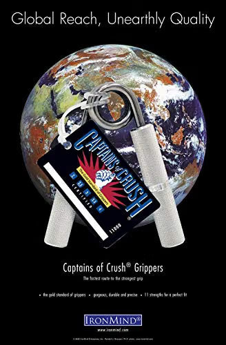 IronMind Captains of Crush grippers shown across their eleven resistance levels from Guide to No. 4