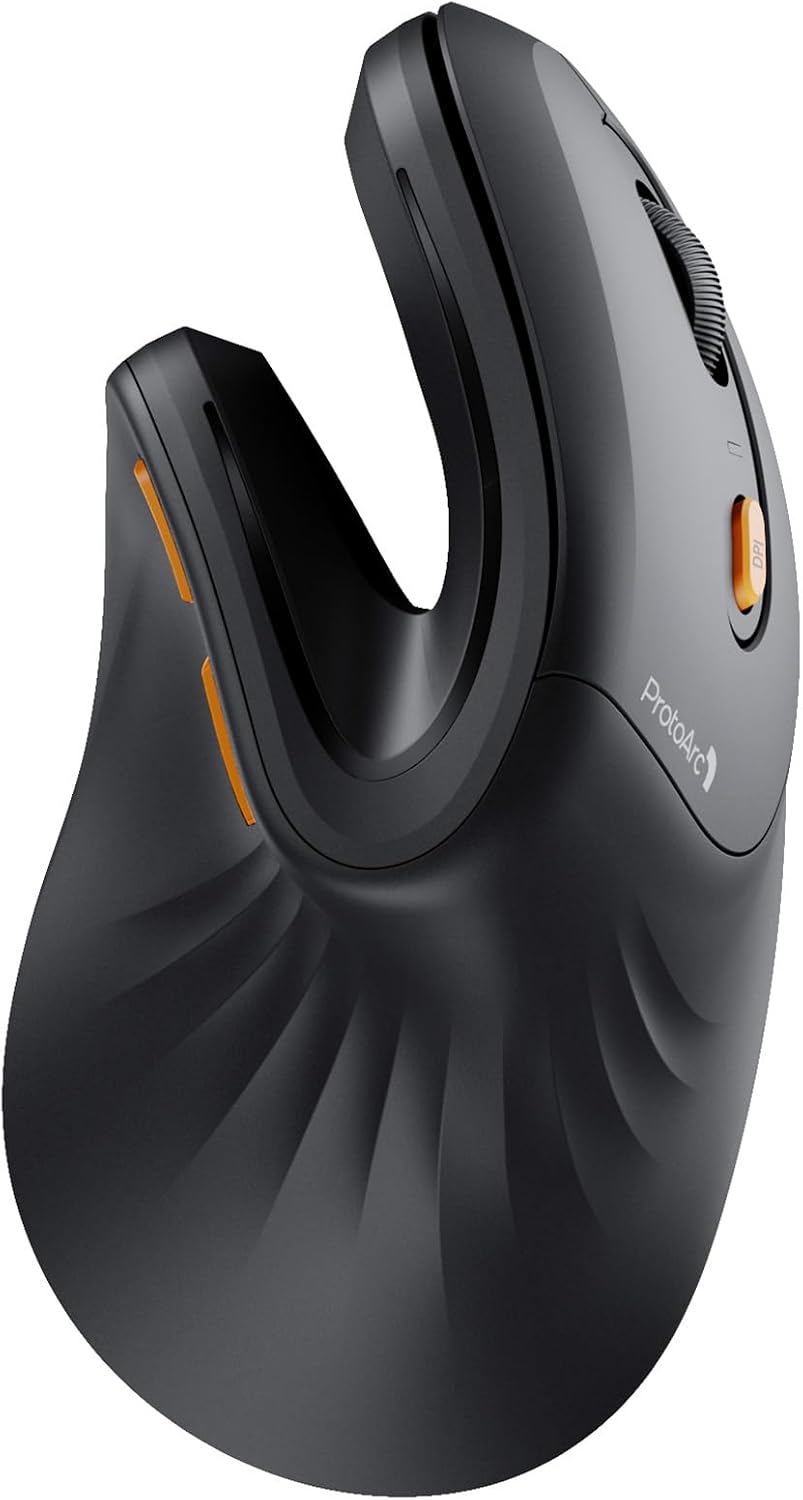 ProtoArc EM11 NL Wireless Ergonomic Mouse in Black