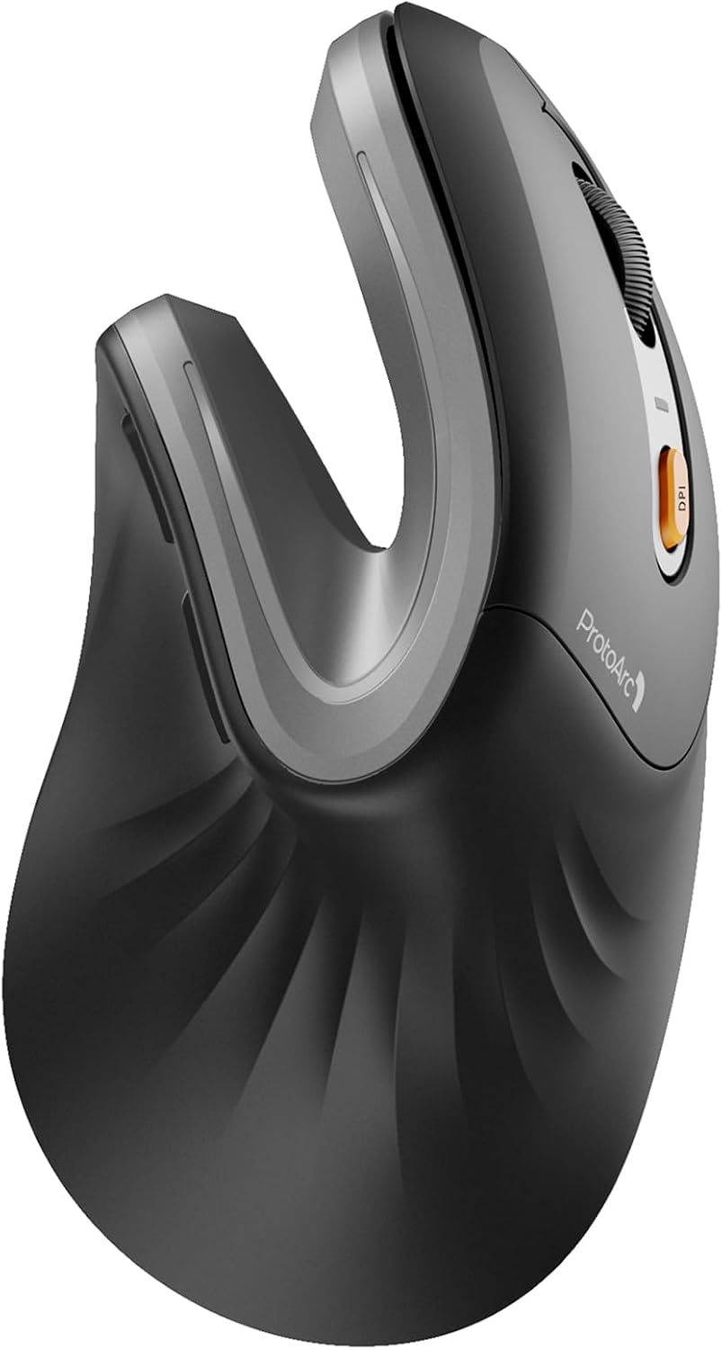 ProtoArc EM11 NL Wireless Ergonomic Mouse in Gray